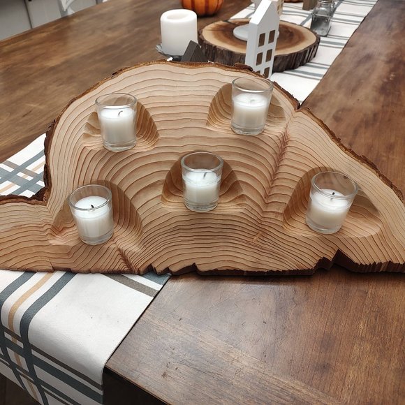 Live Edge candle holder